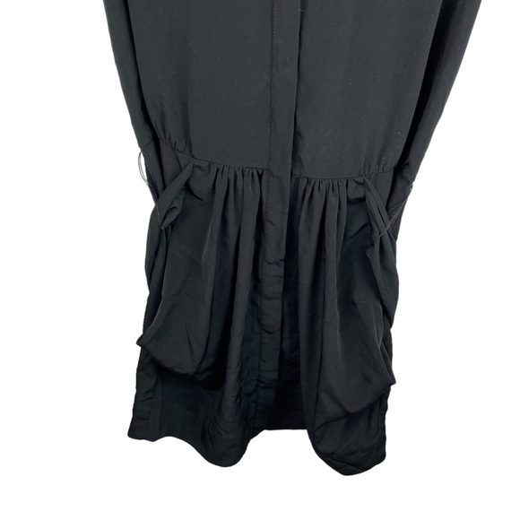 All Saints | Agnes Black Open Rivet Low Back Mini Dress - Picture 3 of 9